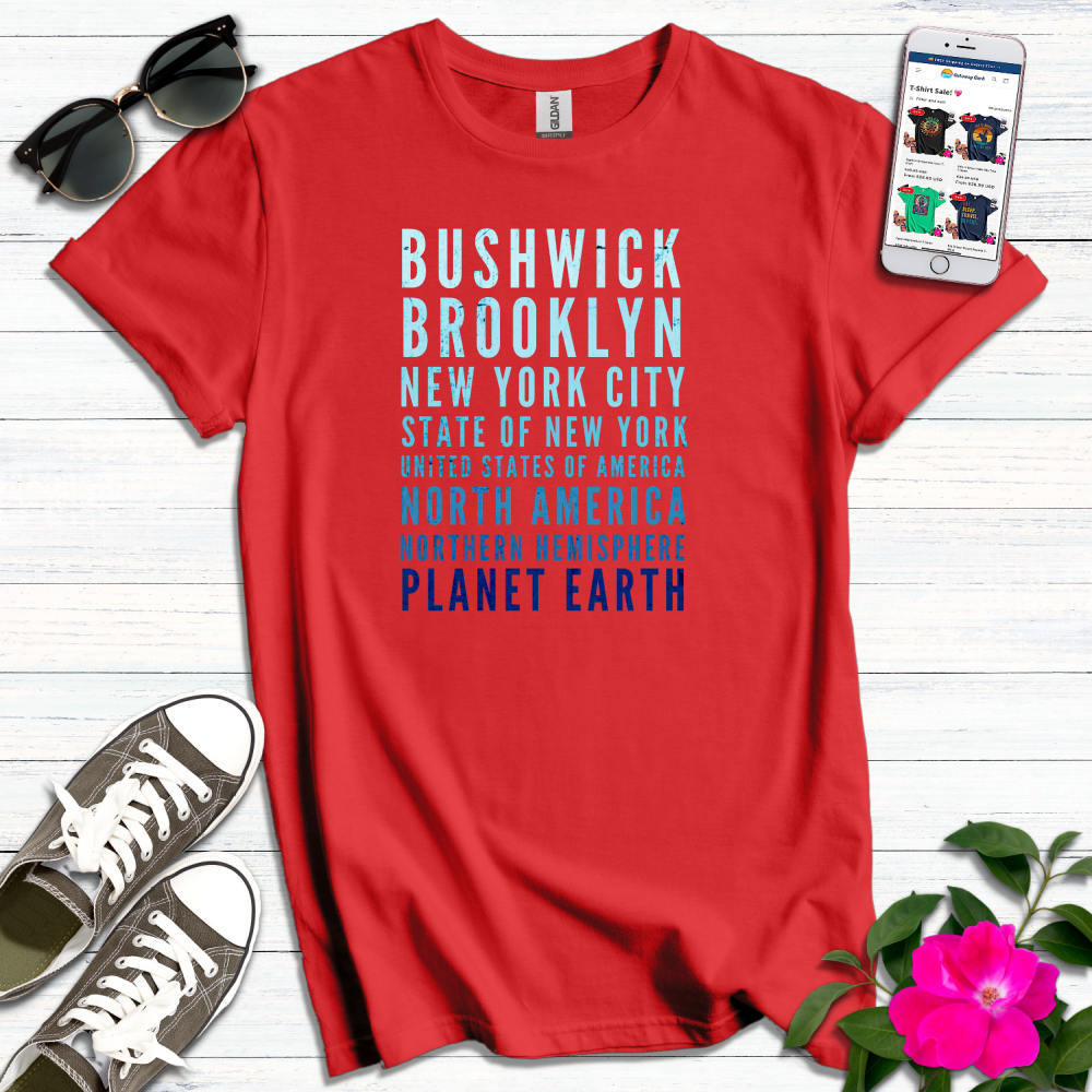 Bushwick Distressed Blues T-Shirt