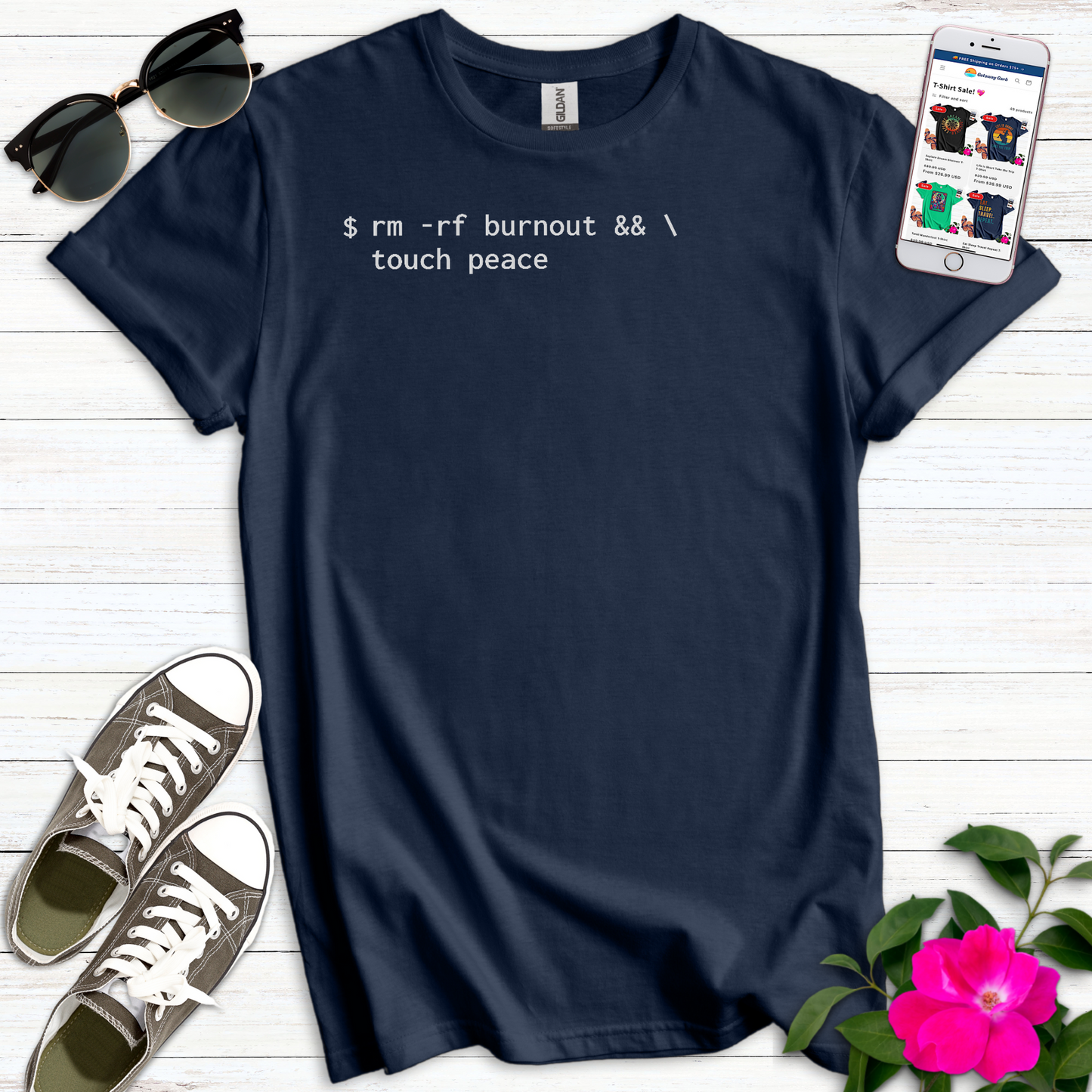 Remove Burnout Touch Peace T-Shirt