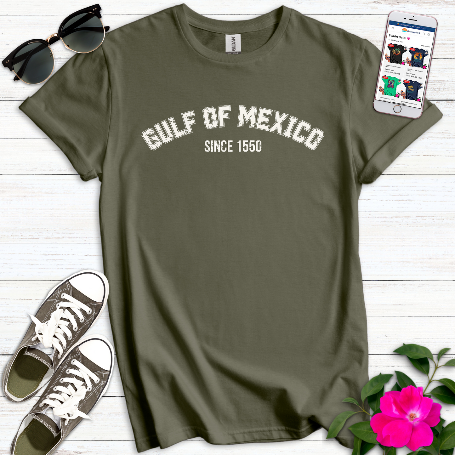 Gulf of Mexico Varsity T-Shirt