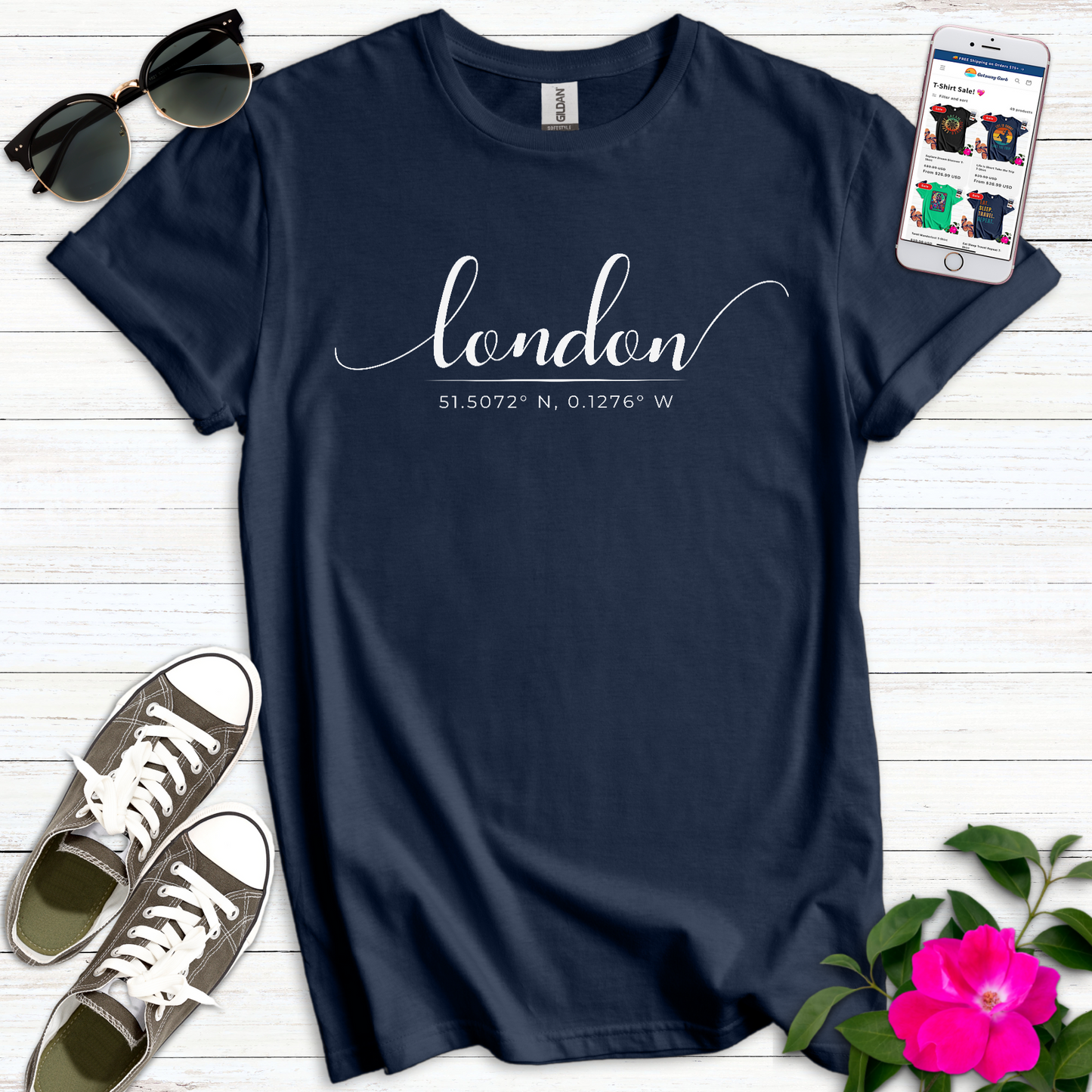 Elegant London Location T-Shirt