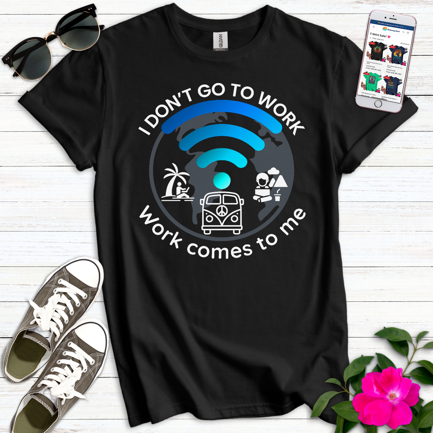 I Don't Go to Work T-Shirt