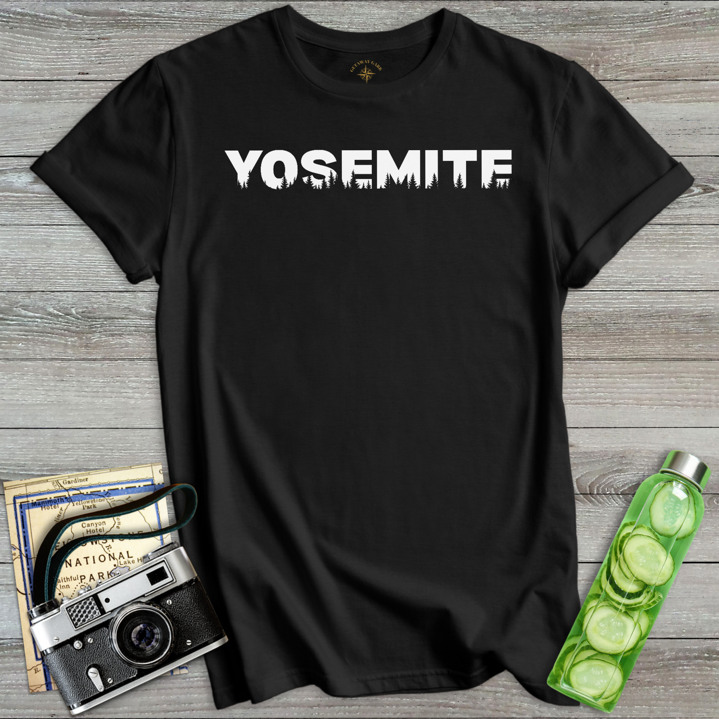 Yosemite Forest Silhouette Graphic T-Shirt