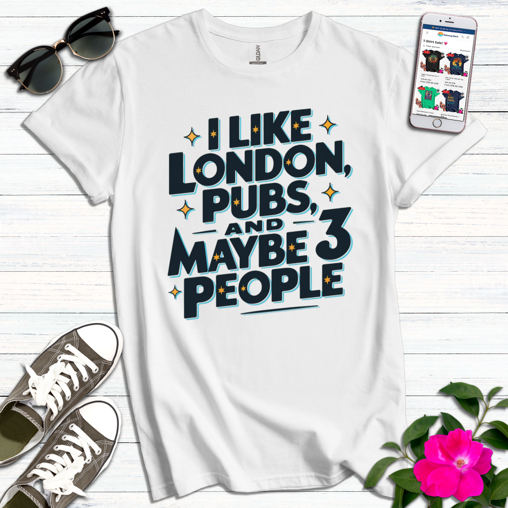 Like London Pubs 3 People Star T-Shirt