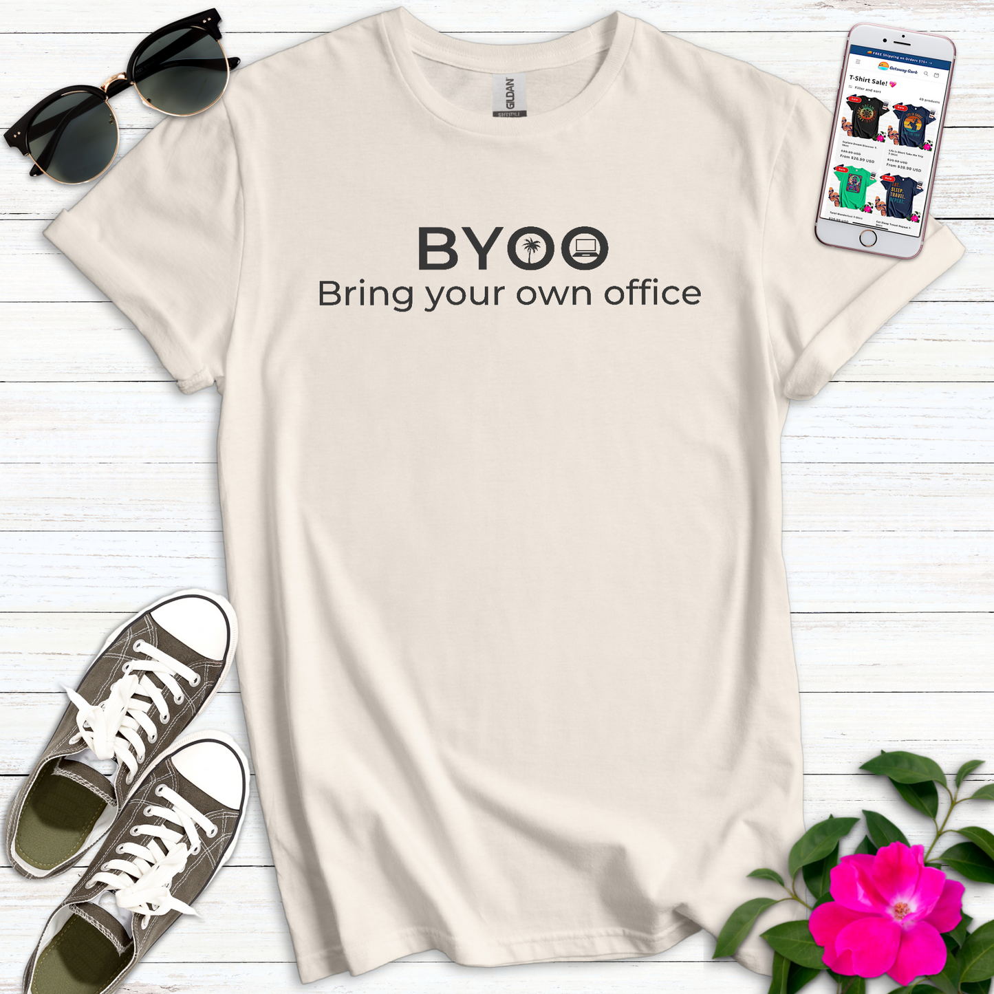 BYOO Bring Own Office T-Shirt