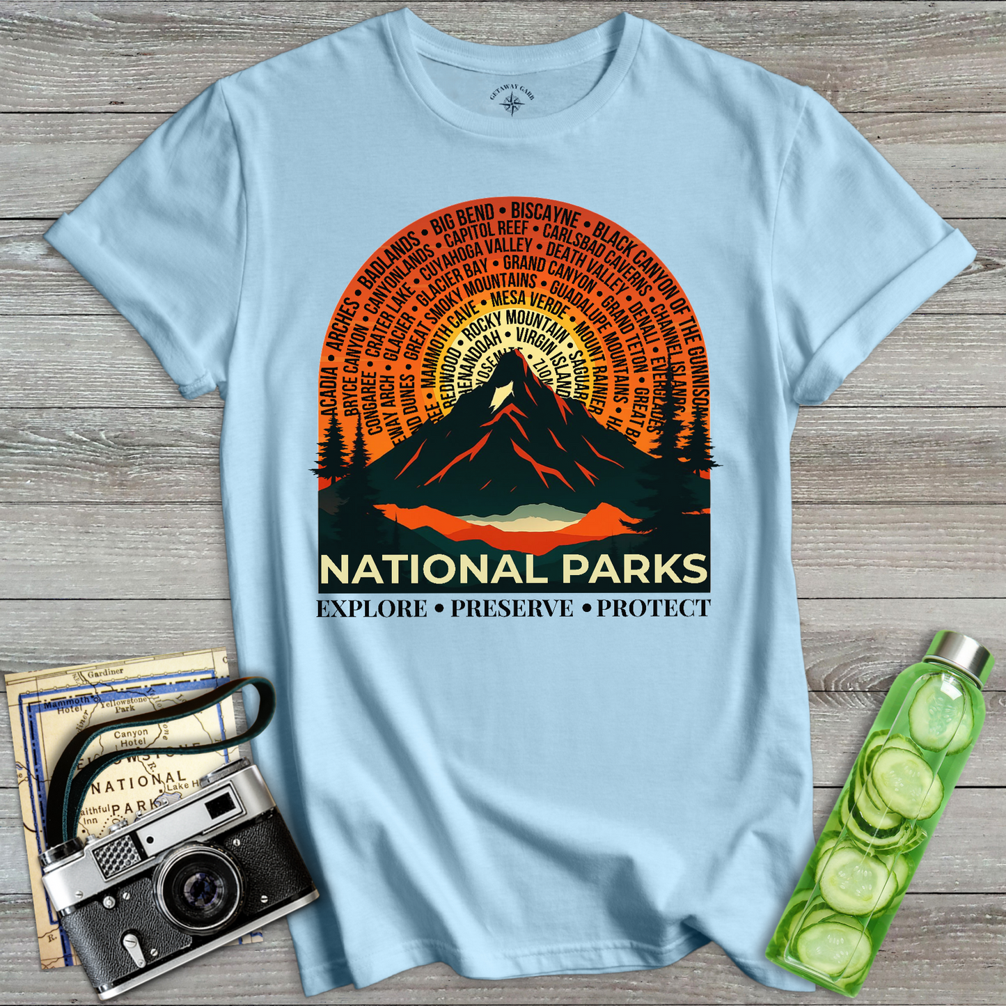 National Parks Explore Preserve Protect T-Shirt