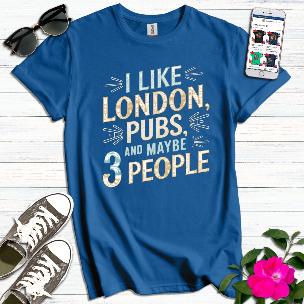Like London Pubs 3 People T-Shirt
