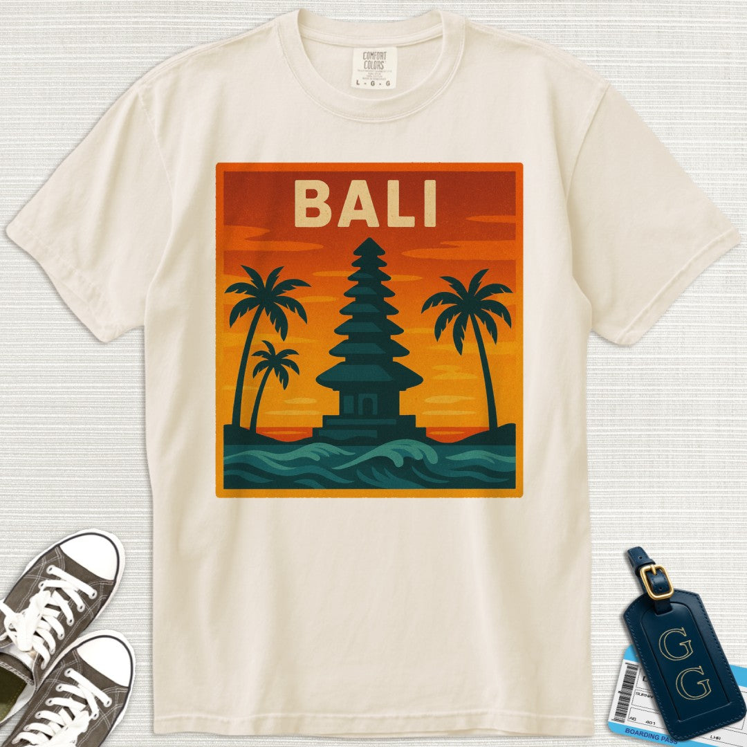Bali Temple Waves T-Shirt