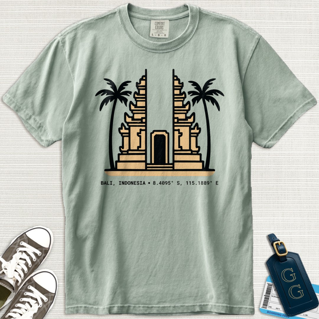 Bali Candi Bentar Minimalist T-Shirt