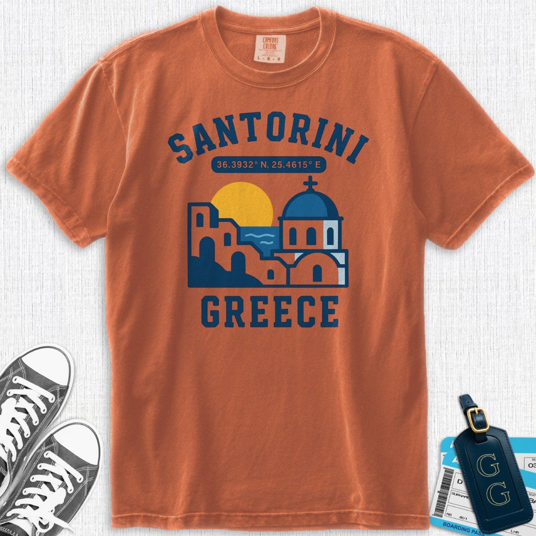 Charming Santorini Coordinates T-Shirt