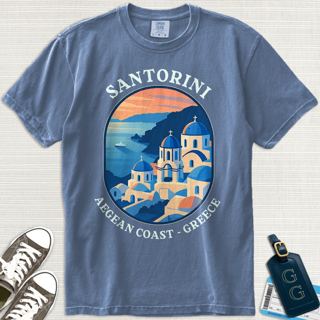 Beautiful Santorini Greece T-Shirt