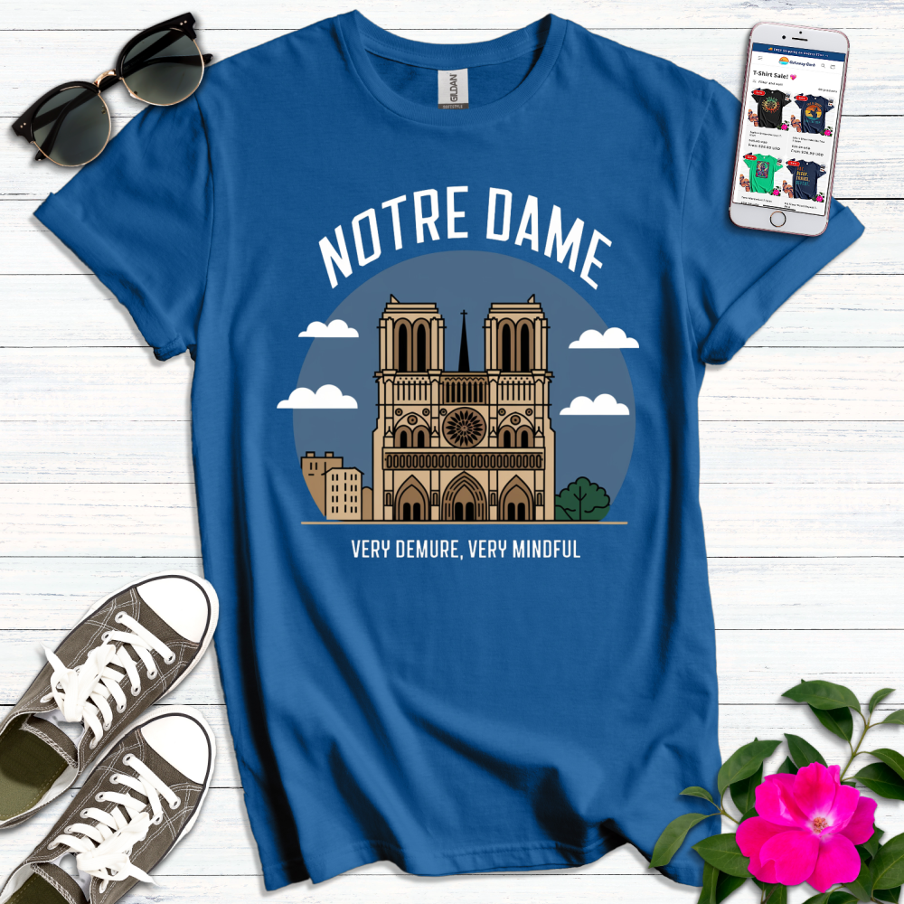 Notre Dame Very Demure Mindful T-Shirt
