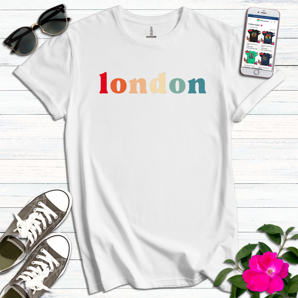 London Retro Typography T-Shirt