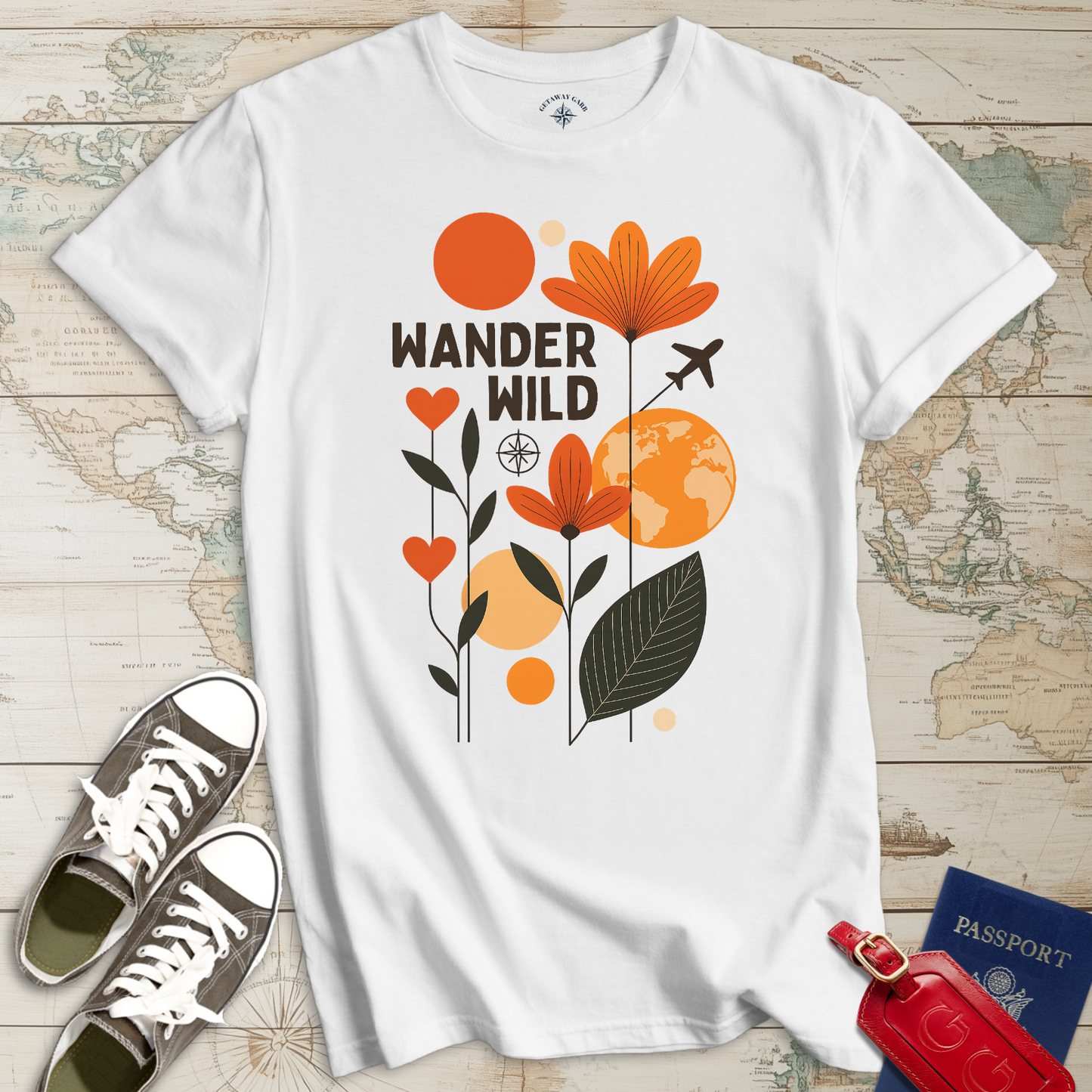 Wander Wild Boho Flowers T-Shirt
