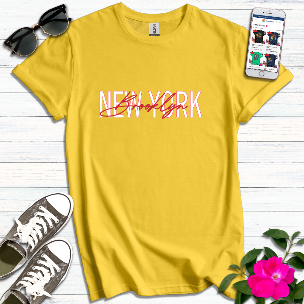 Brooklyn NY Typography T-Shirt