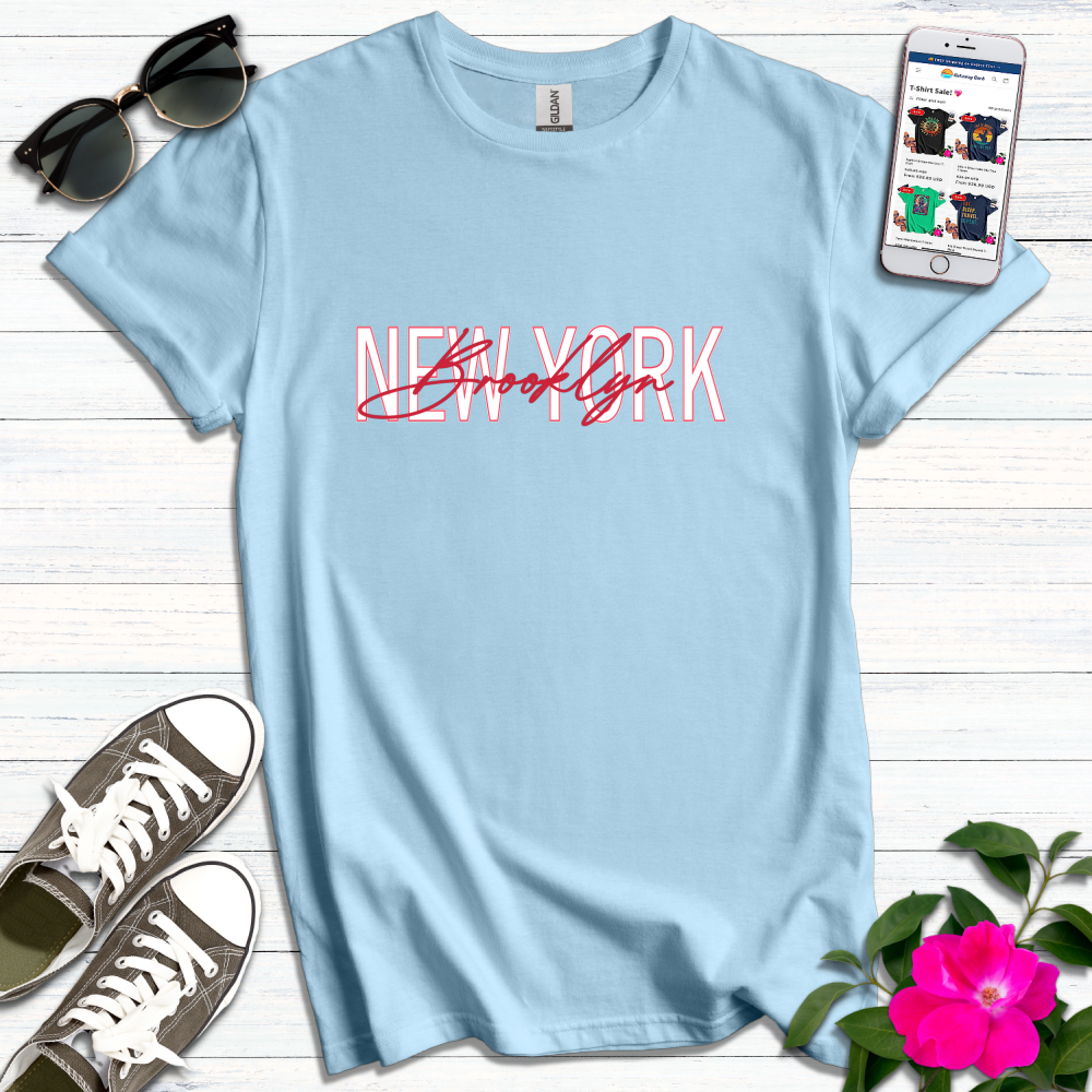 Brooklyn NY Typography T-Shirt