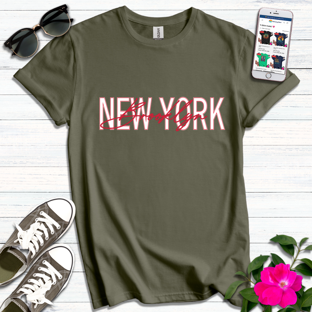 Brooklyn NY Typography T-Shirt