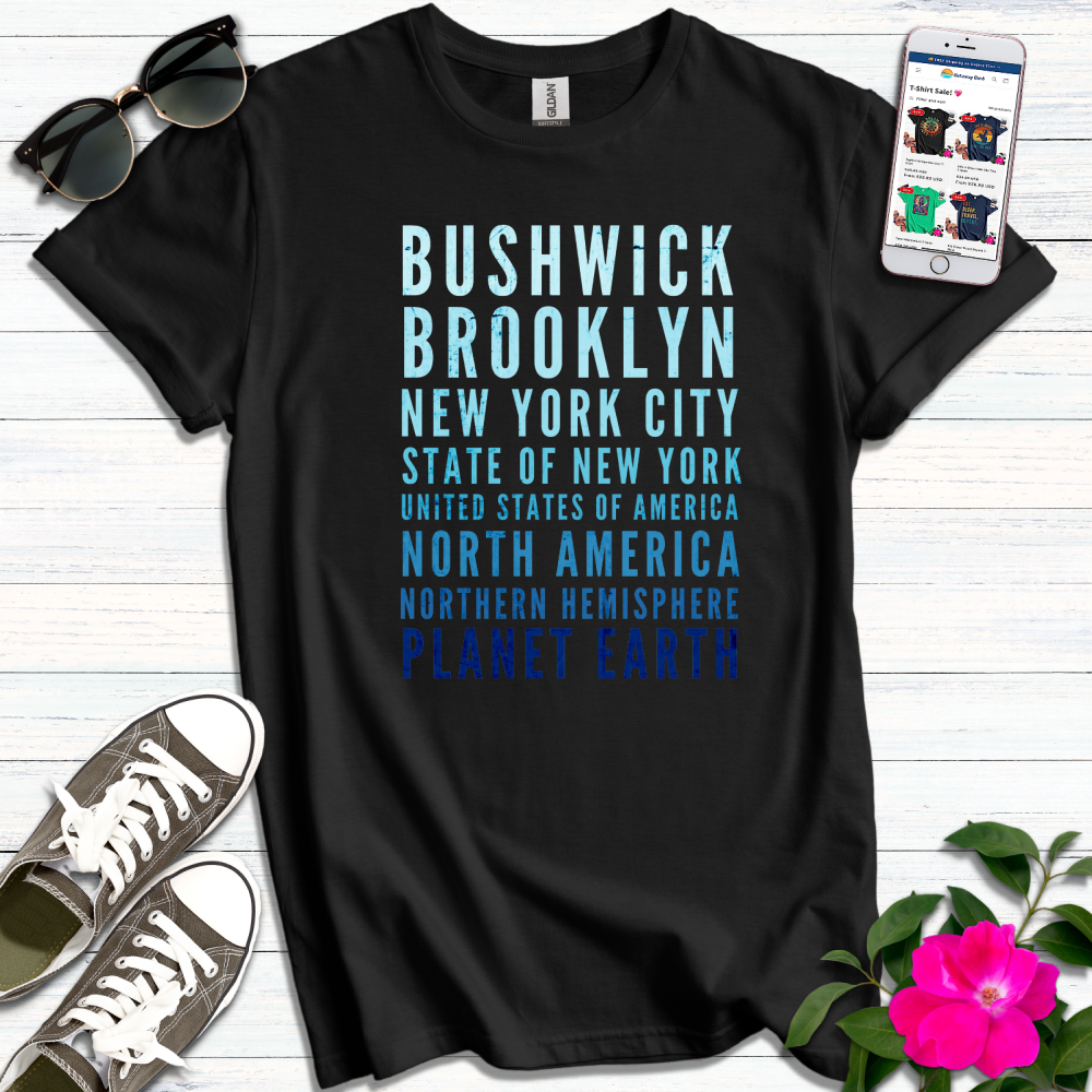 Bushwick Distressed Blues T-Shirt