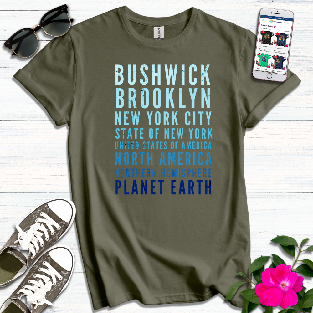 Bushwick Distressed Blues T-Shirt