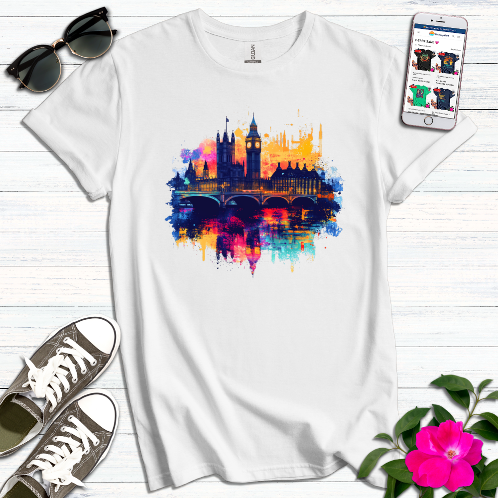 Abstract London Bright Graphic T-Shirt