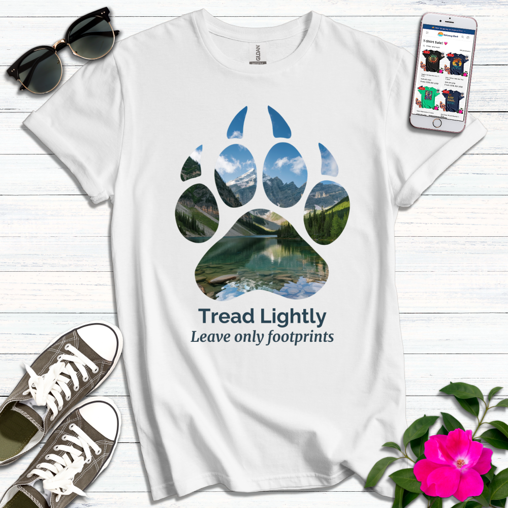 Tread Lightly Footprints Only T-Shirt