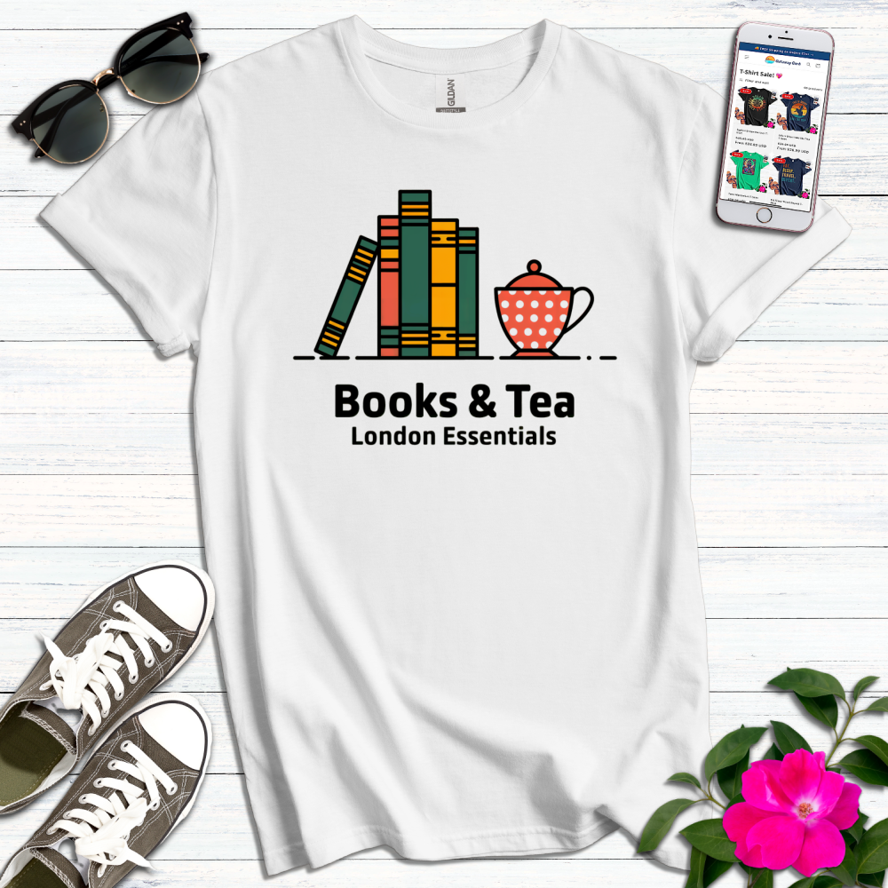 Books & Tea London Essentials T-Shirt