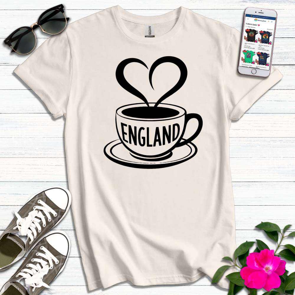 England Heart Cuppa T-Shirt