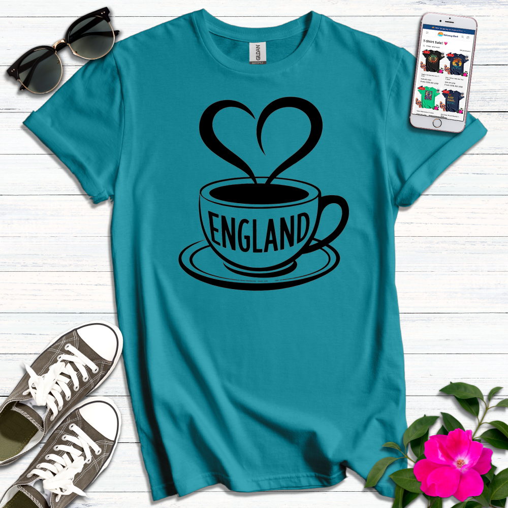 England Heart Cuppa T-Shirt