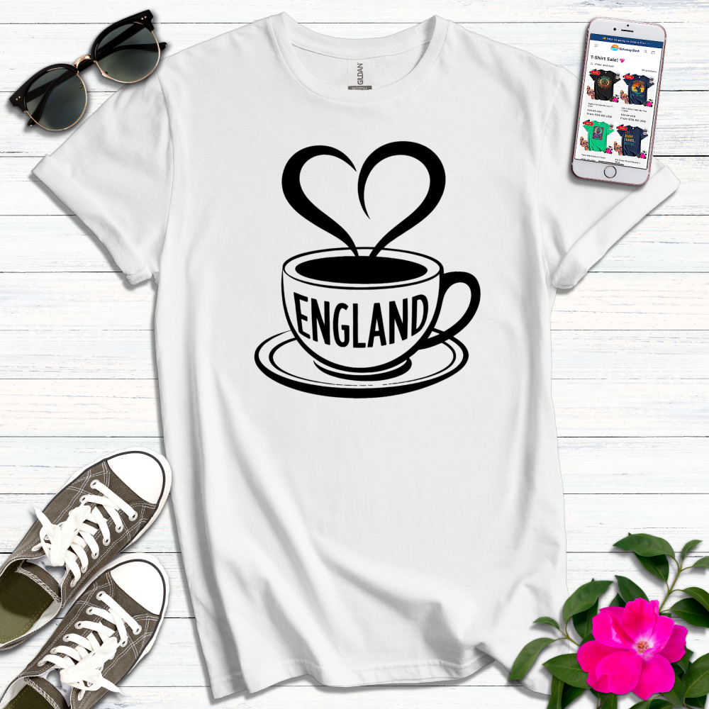 England Heart Cuppa T-Shirt