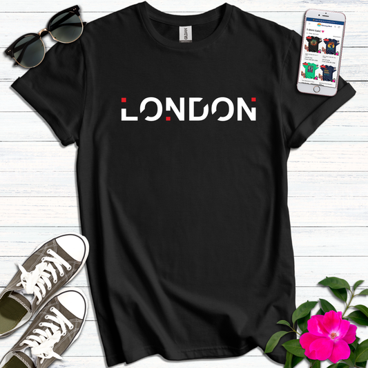 London Geometric Typography T-Shirt