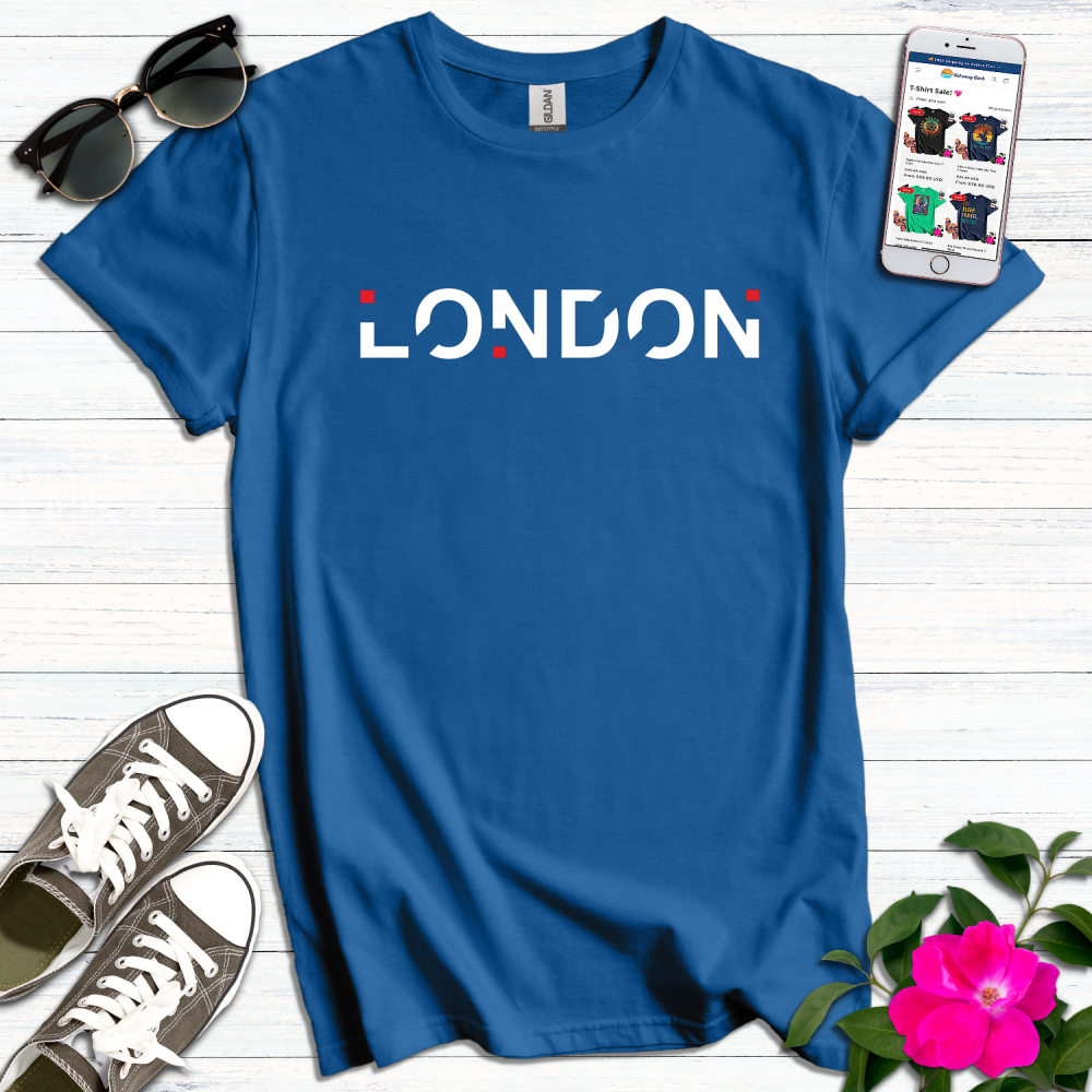 London Geometric Typography T-Shirt