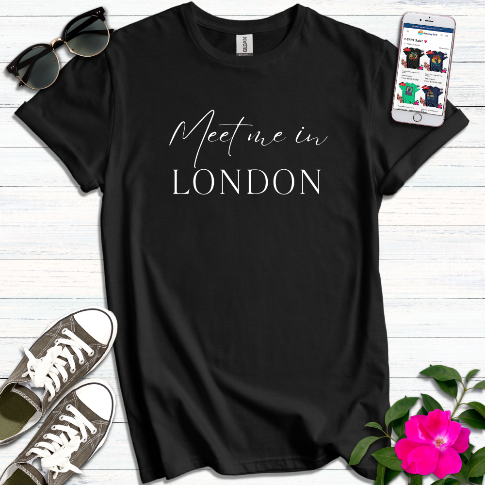 Modern Minimalist Meet Me in London T-Shirt