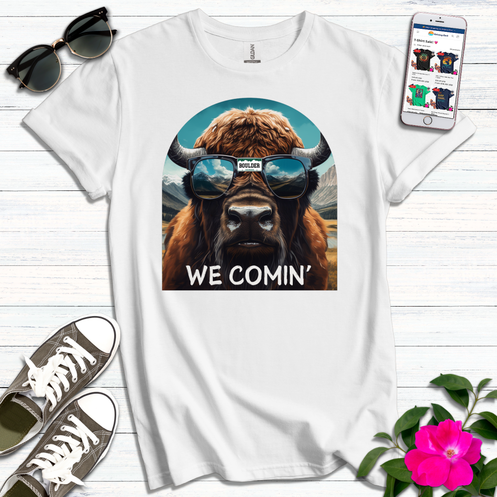 Colorado Buffalo We Comin' T-Shirt