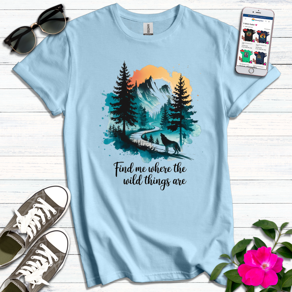 Where Wild Things Wolf T-Shirt