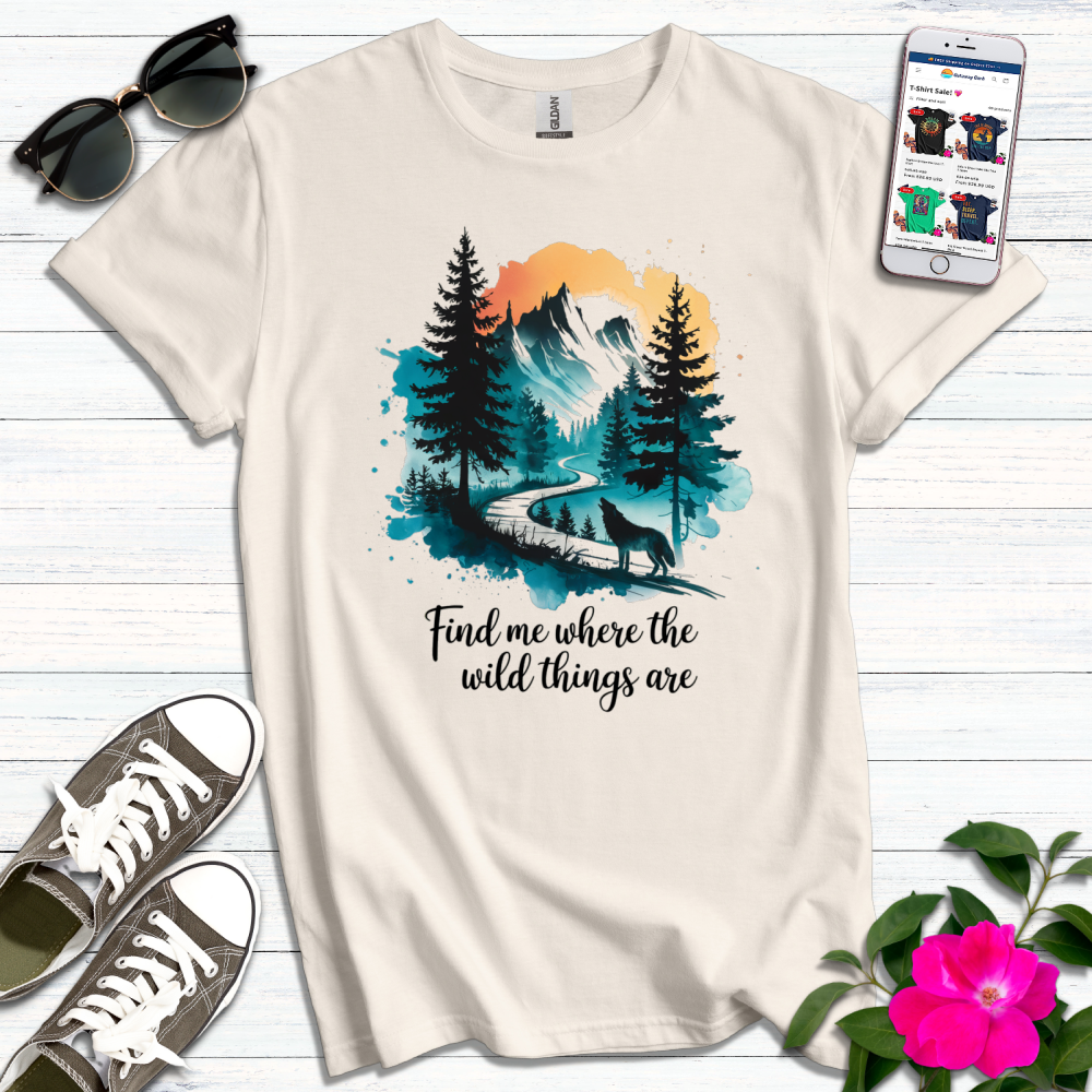 Where Wild Things Wolf T-Shirt