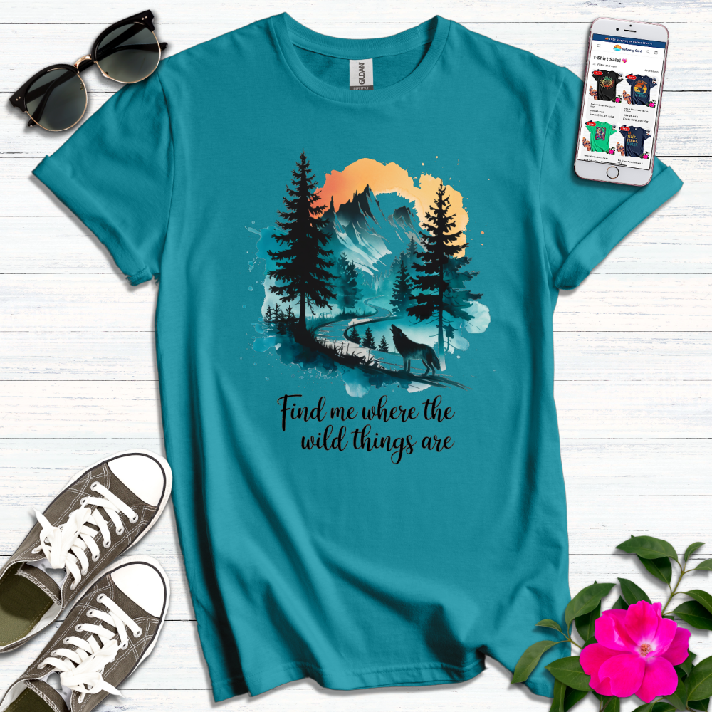 Where Wild Things Wolf T-Shirt