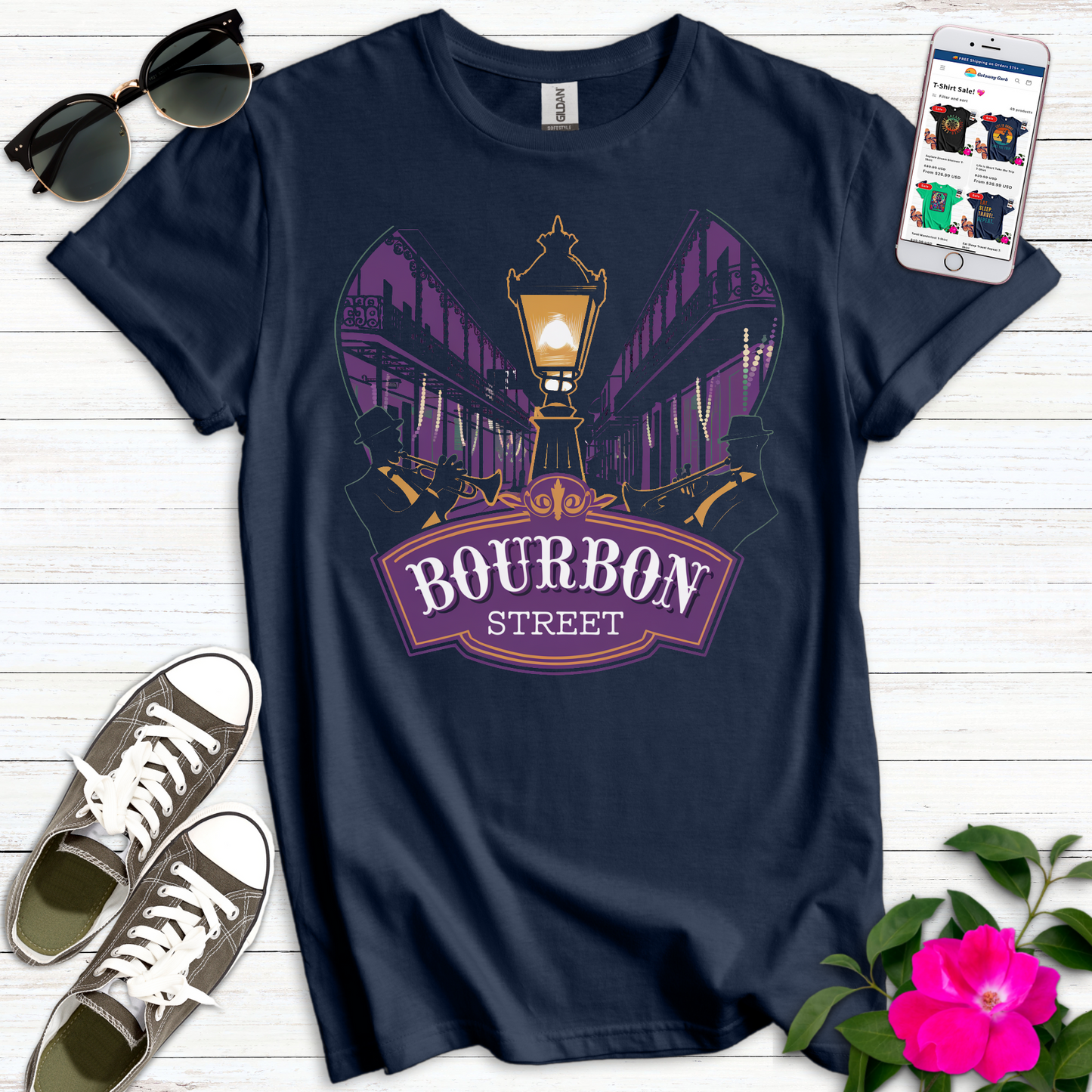 New Orleans Bourbon Street T-Shirt