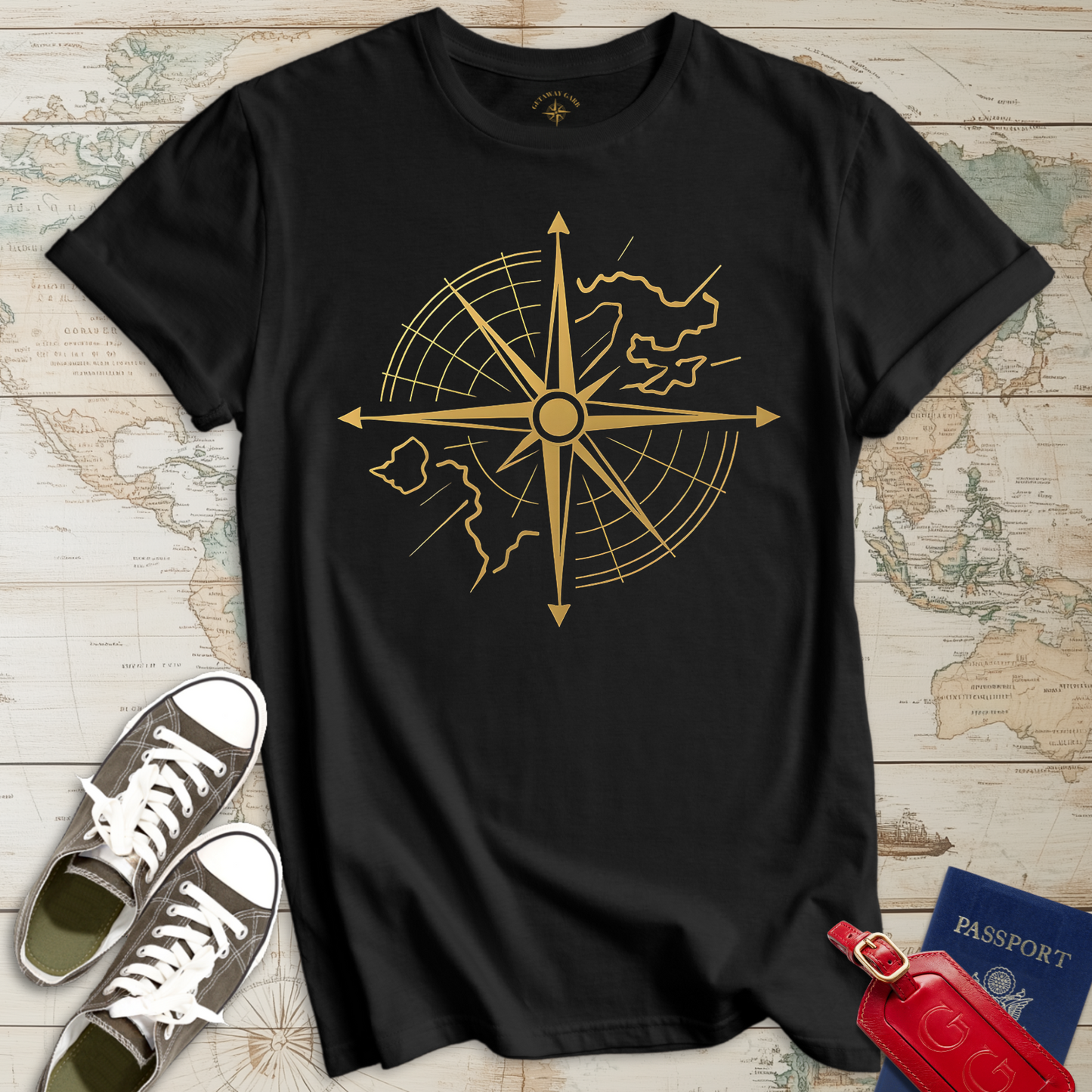 Modern Compass Rose T-Shirt