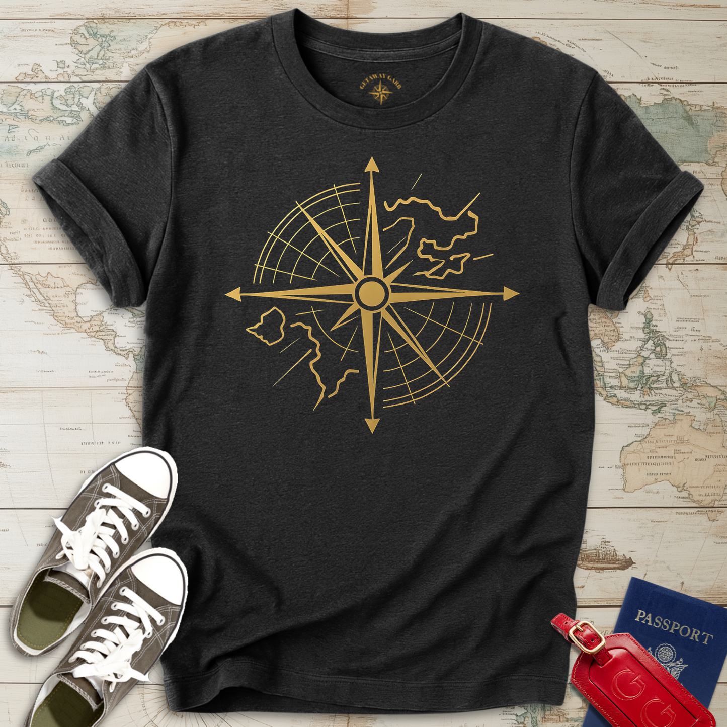Modern Compass Rose T-Shirt