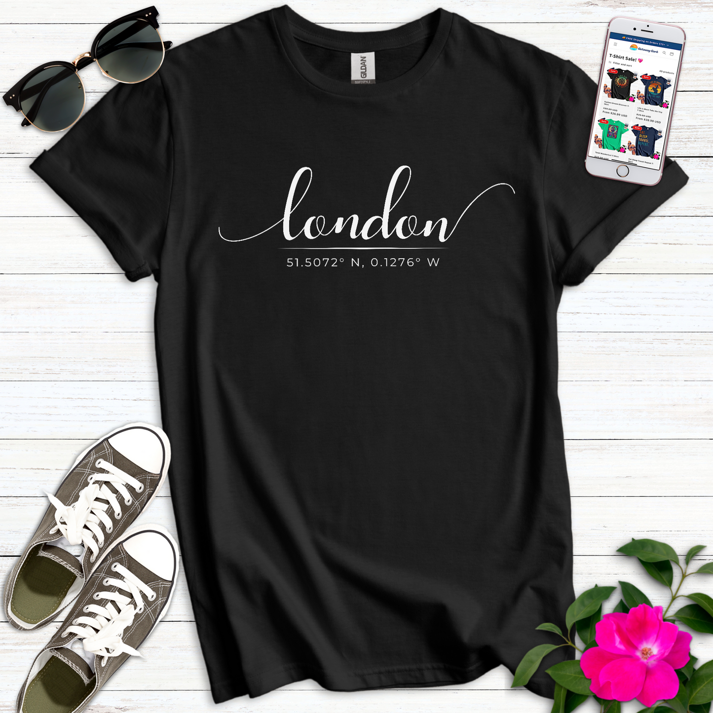 Elegant London Location T-Shirt