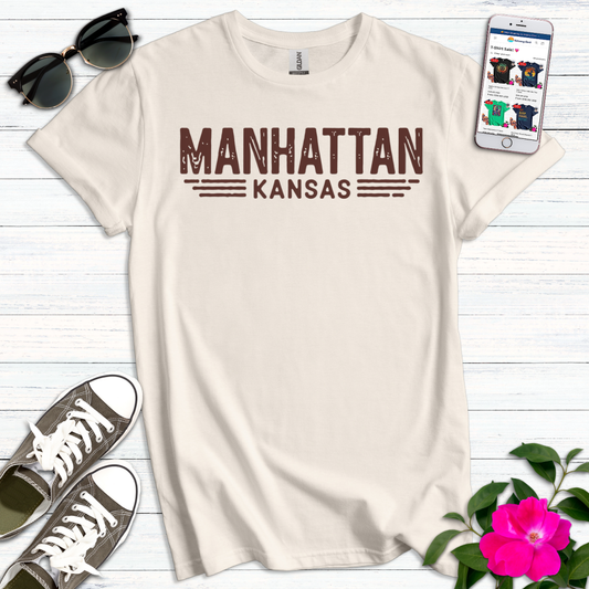 Manhattan Kansas Vintage Style T-Shirt
