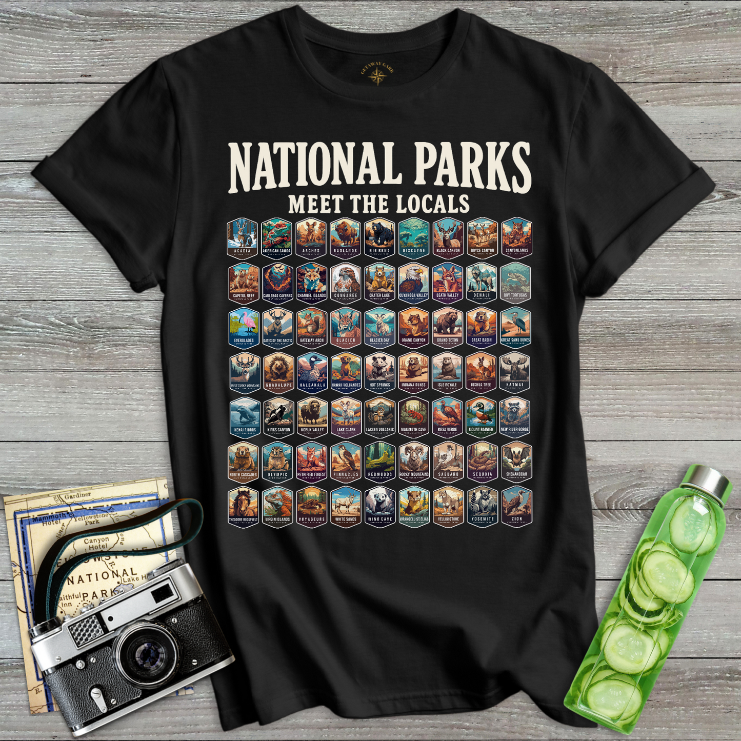 National Parks Meet Locals T-Shirt