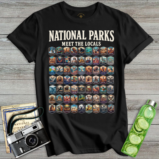 National Parks Meet Locals T-Shirt