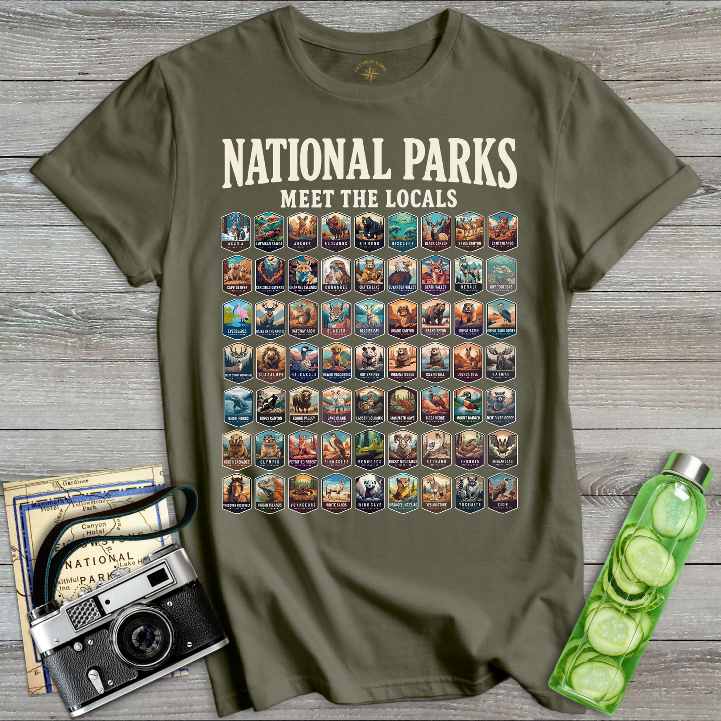 National Parks Meet Locals T-Shirt