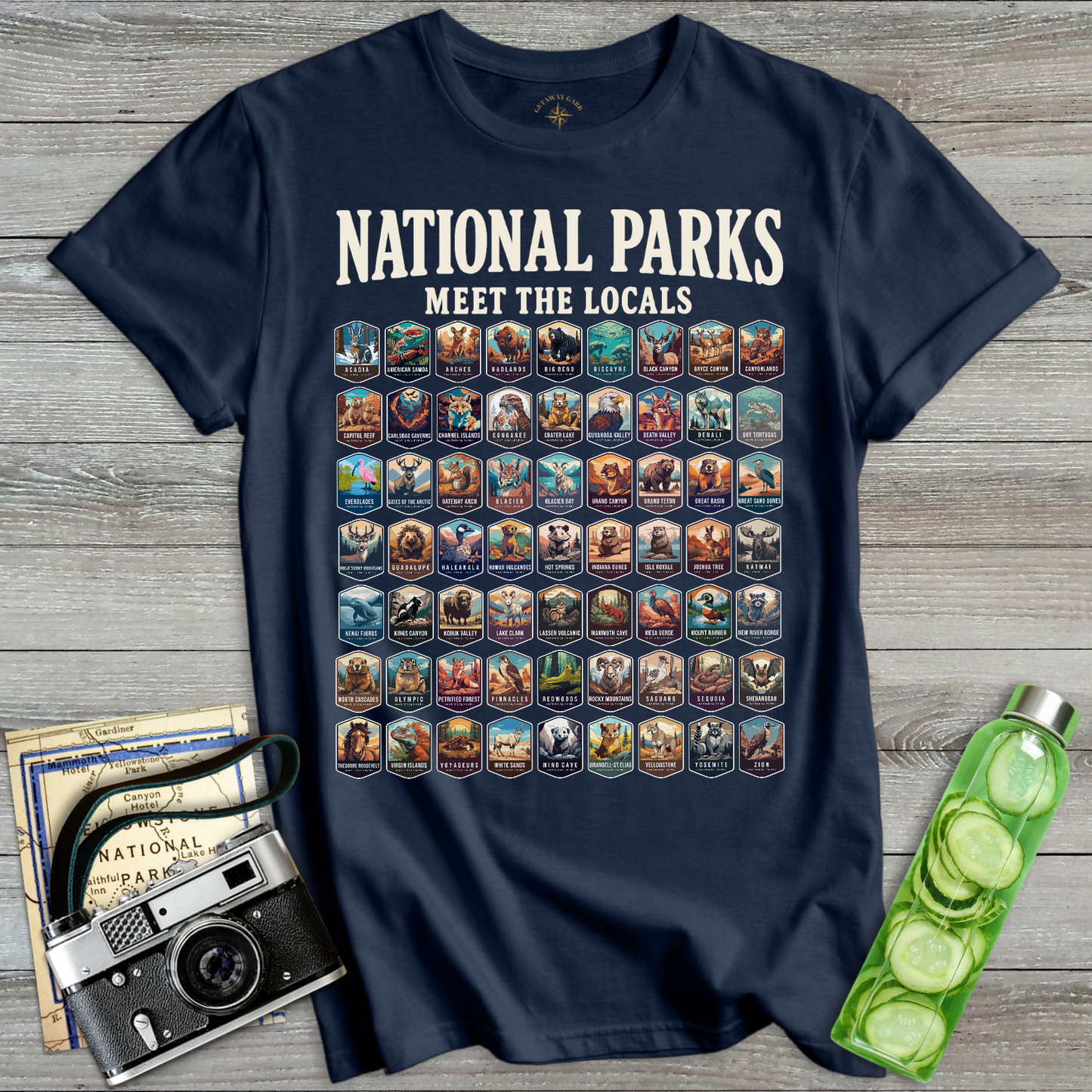 National Parks Meet Locals T-Shirt