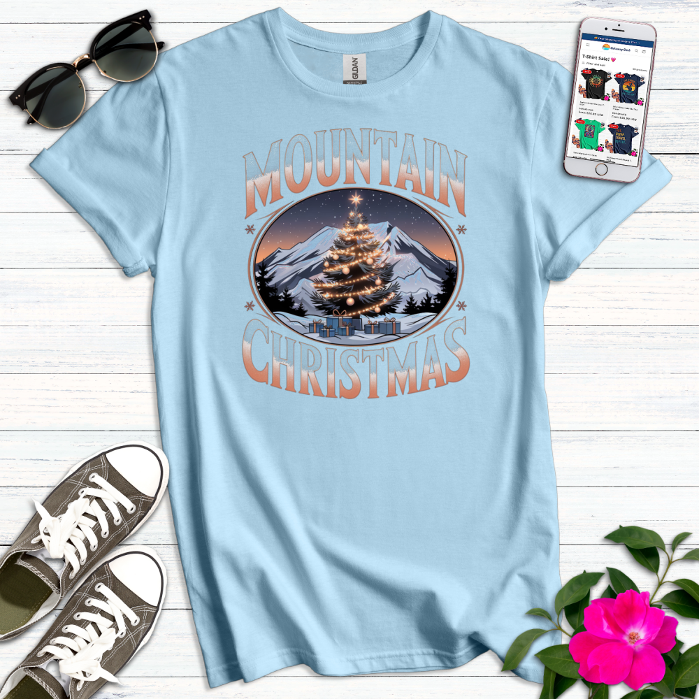 Mountain Christmas Tree T-Shirt