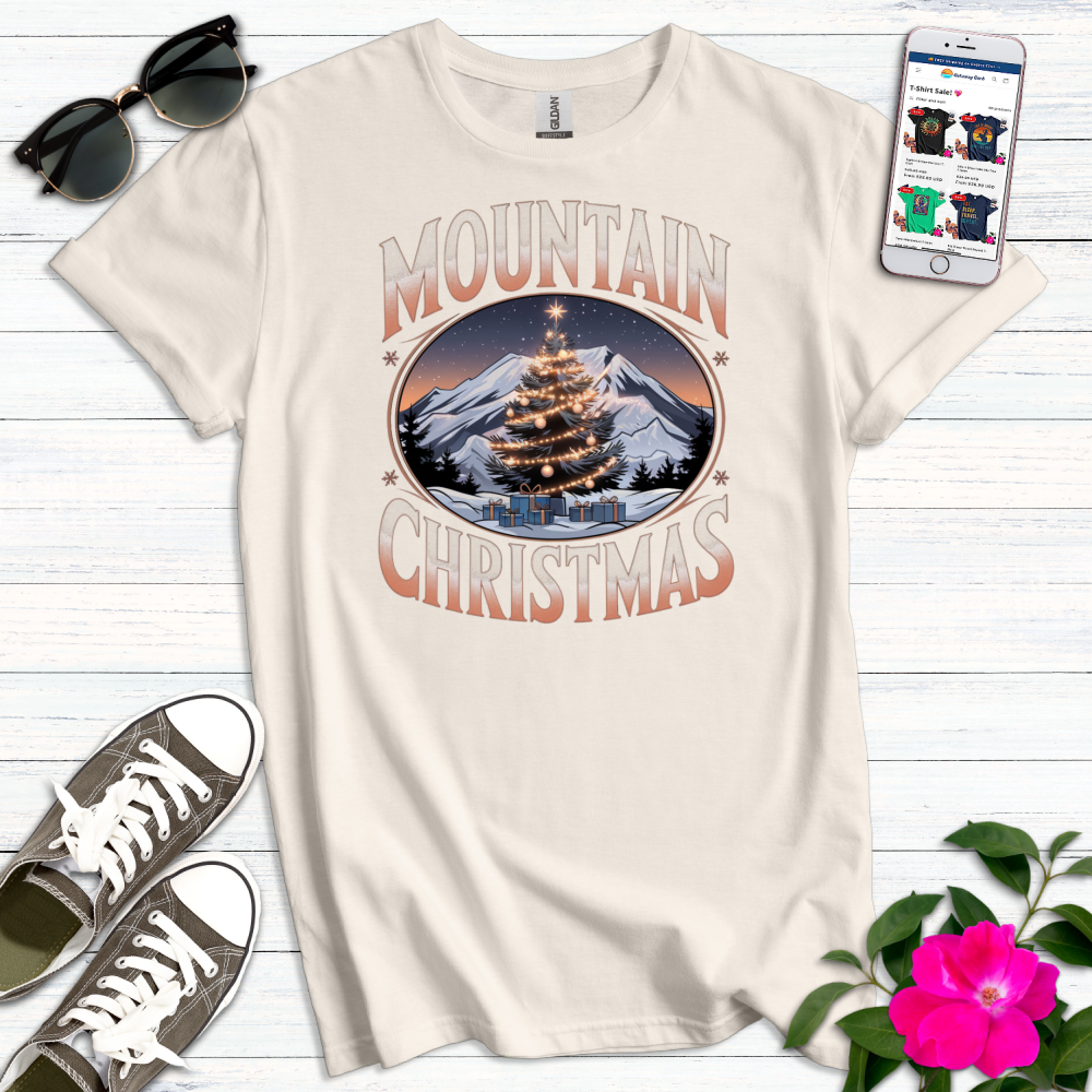 Mountain Christmas Tree T-Shirt