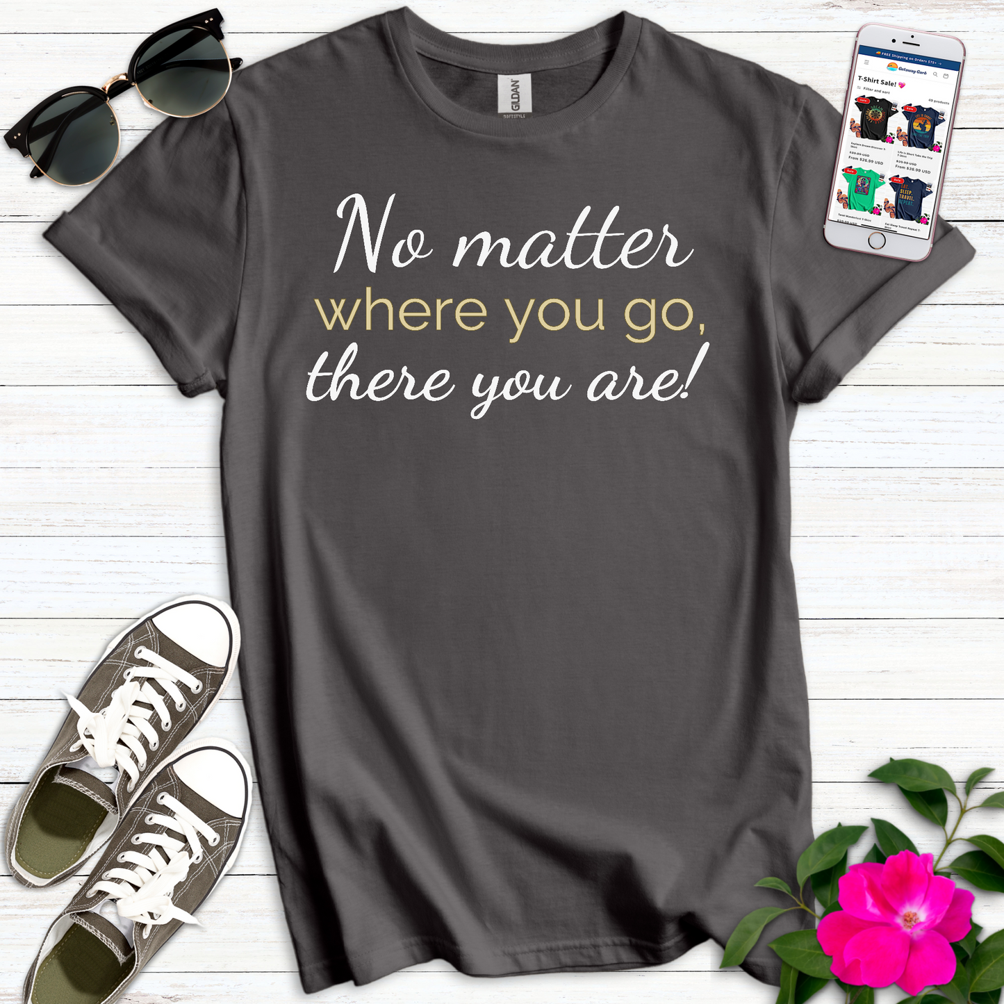 There You Are Typography T-Shirt