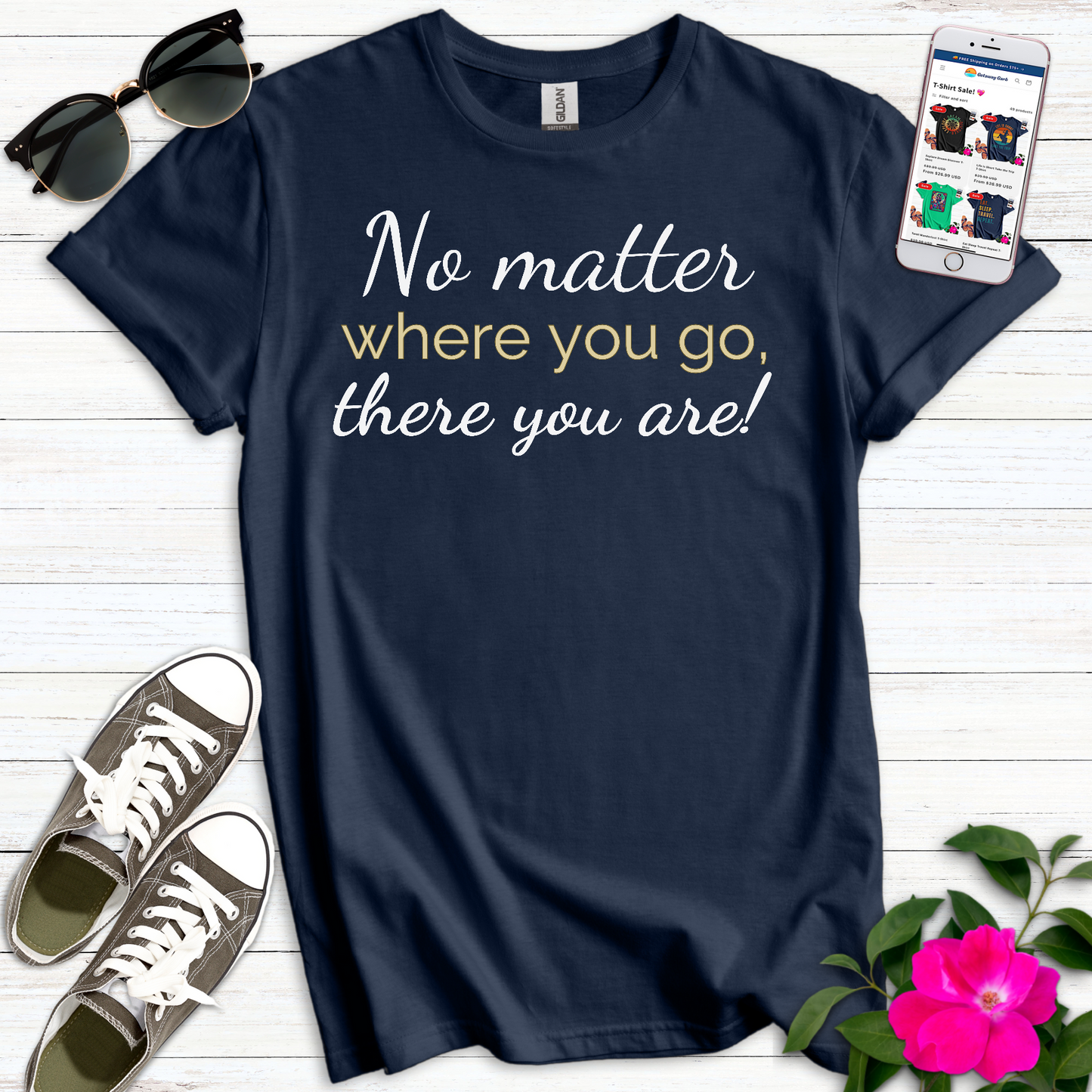 There You Are Typography T-Shirt