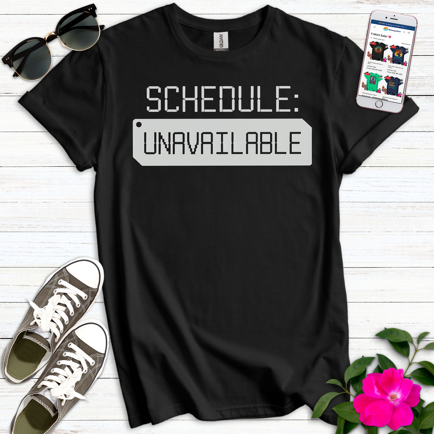 Digital Nomad Schedule Unavailable T-Shirt