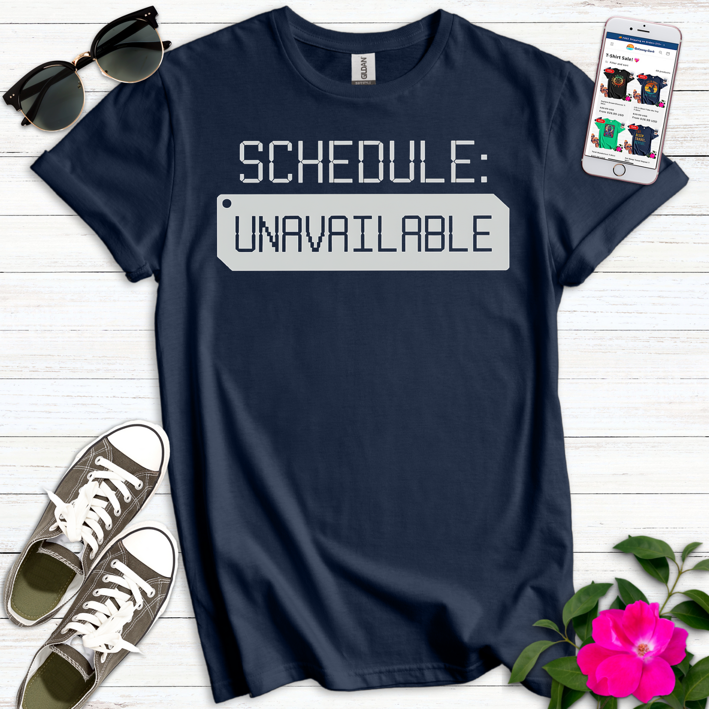 Digital Nomad Schedule Unavailable T-Shirt
